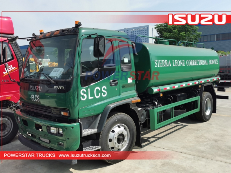 New Designed ISUZU FTR FVR Water Sprinkler Truck Water Bowser Vehicle