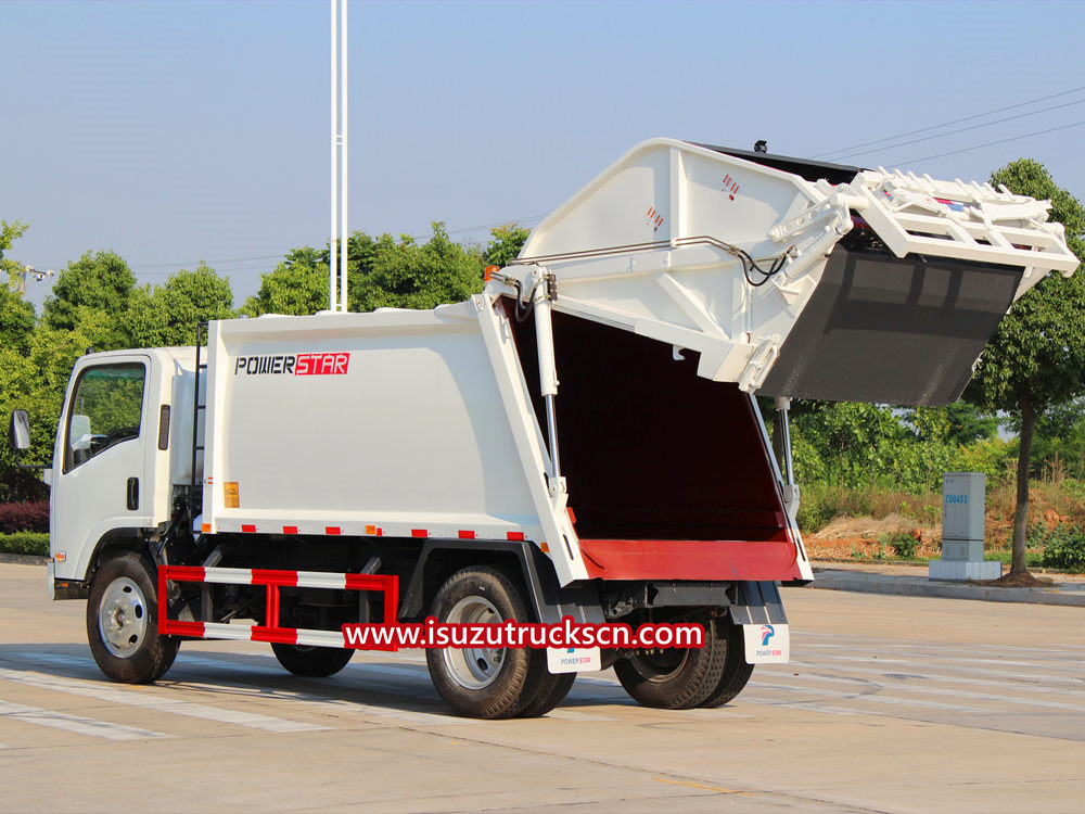 refuse compactor truck