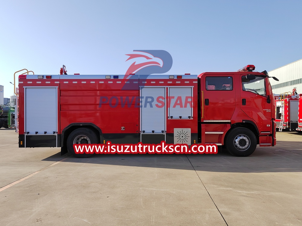 isuzu giga fire fighting struck