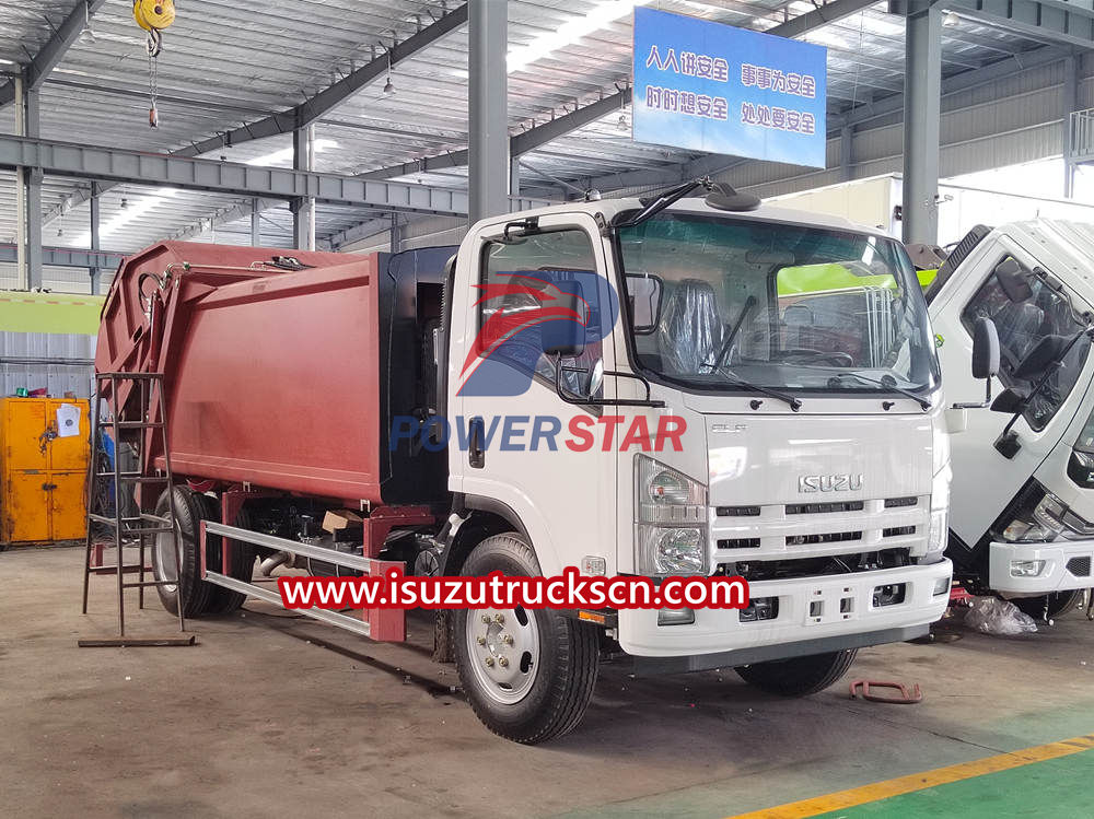 Isuzu rear loader truck