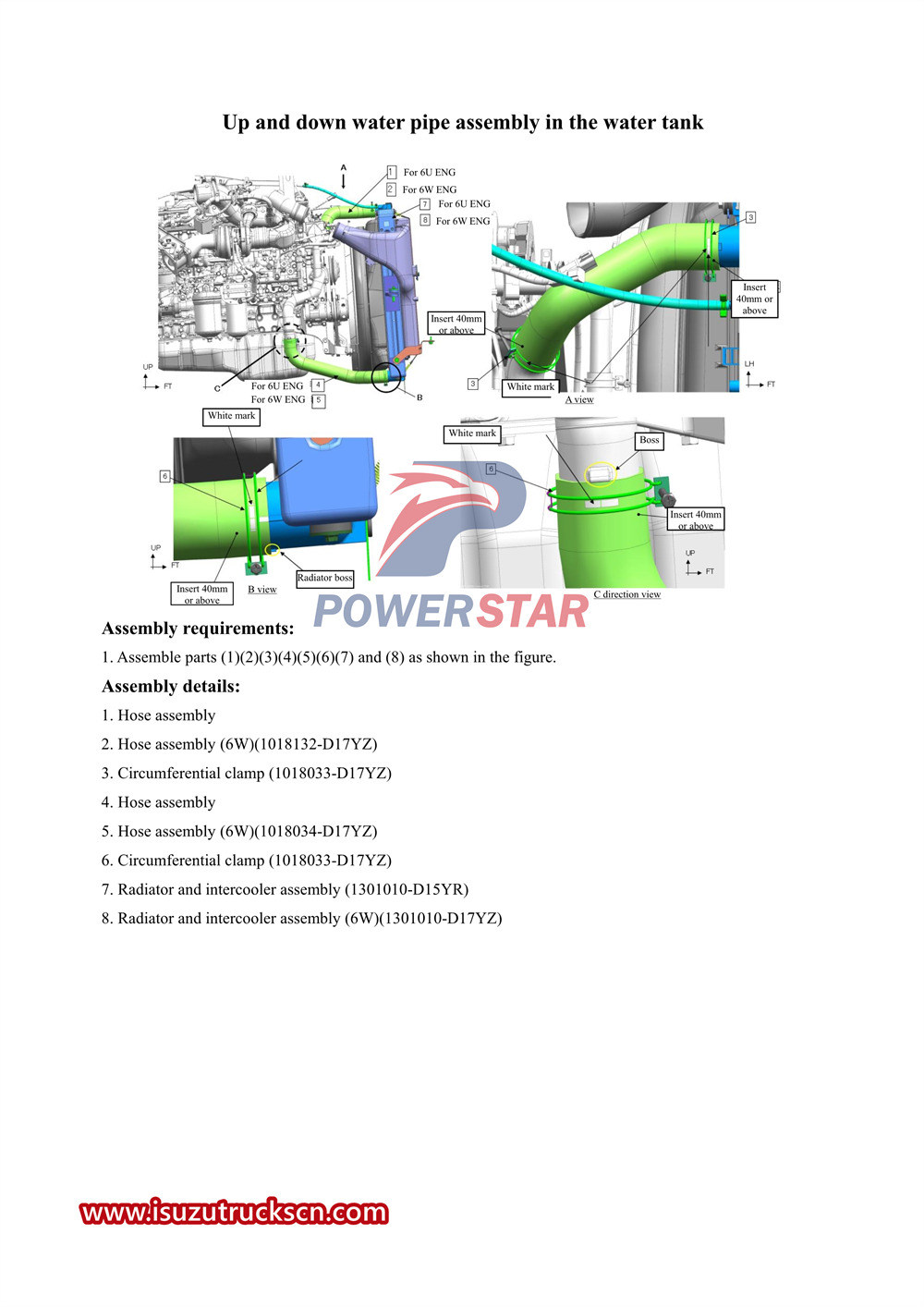 Isuzu VC61 series chassis service manual