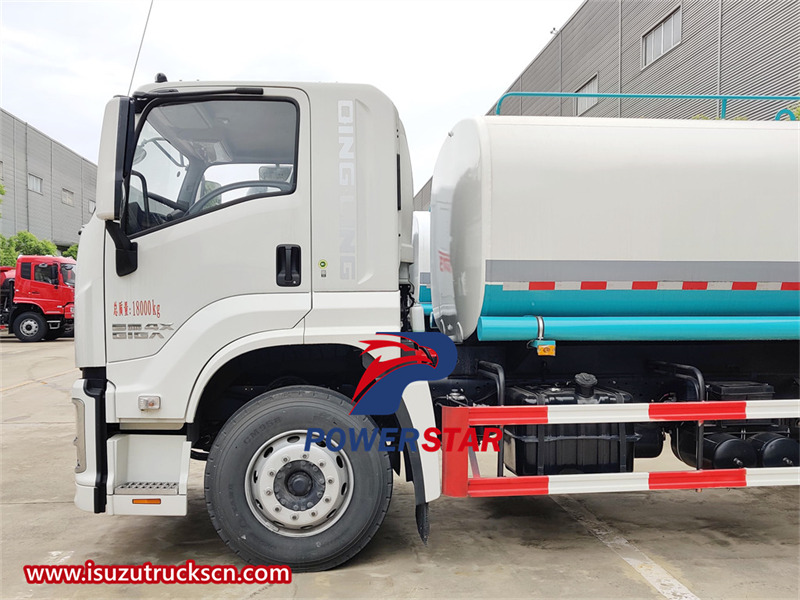 Isuzu potable water delivery truck