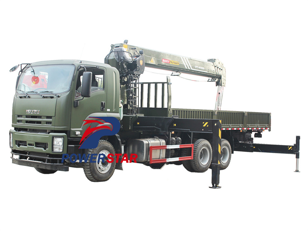 Myanmar Isuzu VC46 truck with palfinger SPS25000 crane
