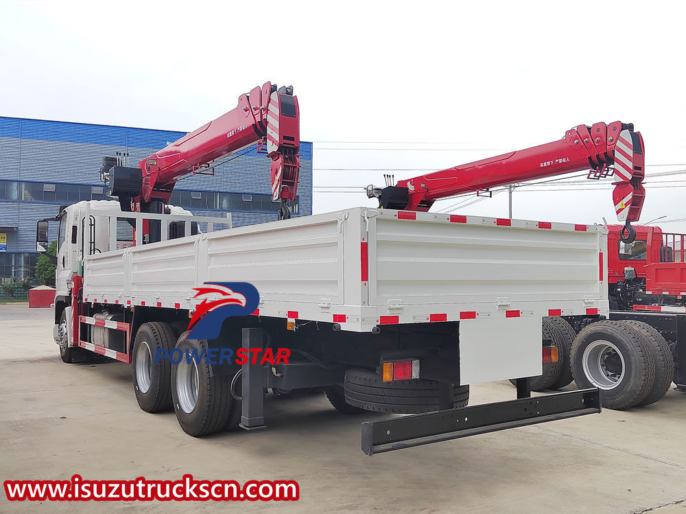 Isuzu truck with crane