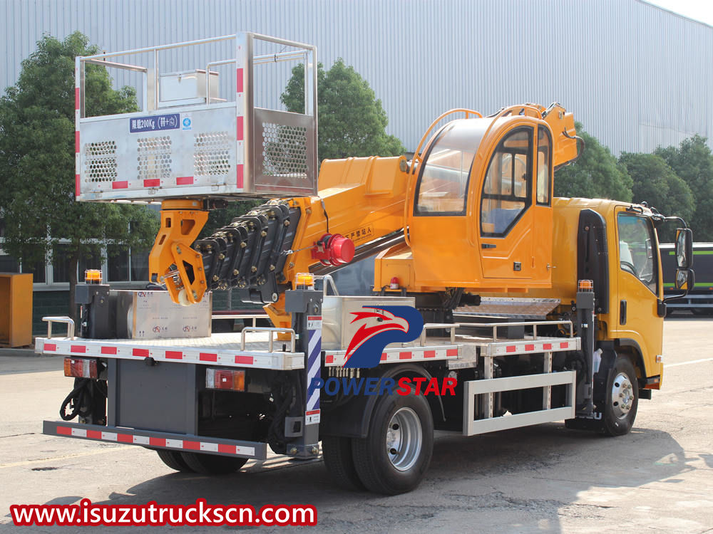 Isuzu truck mounted man lift