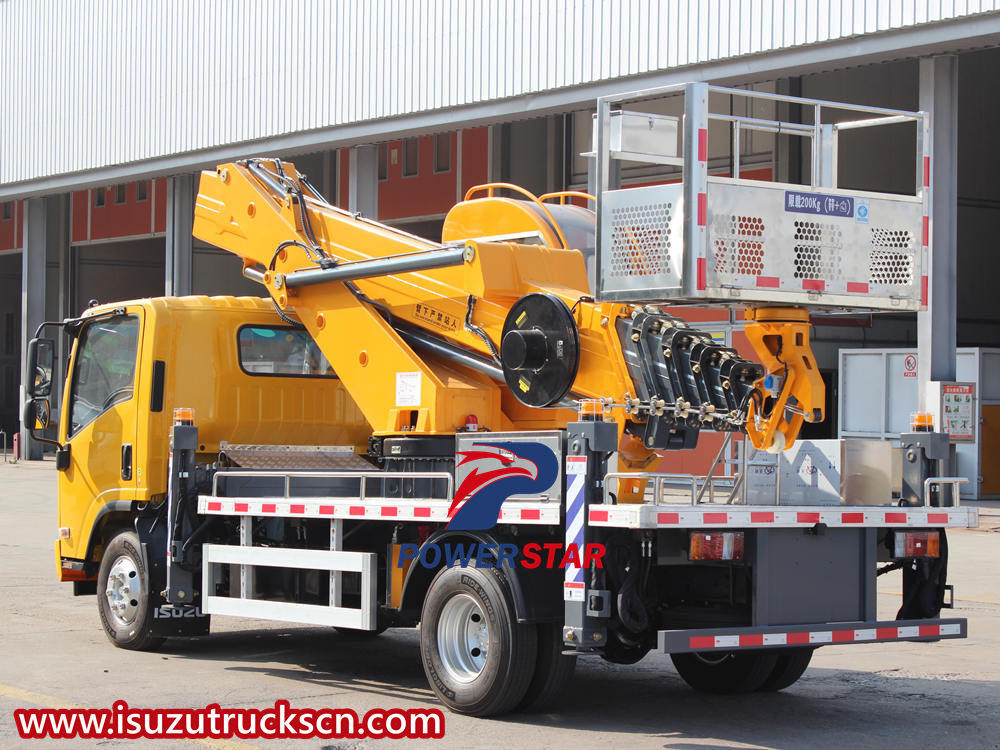 Isuzu aerial platform truck