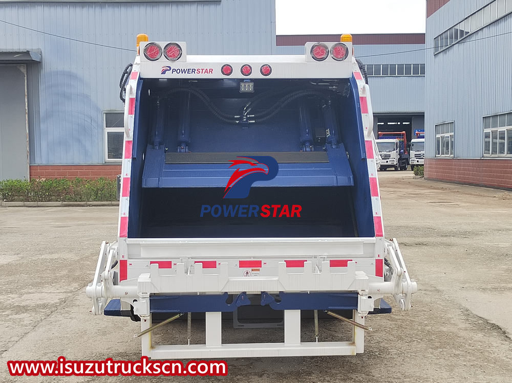 Isuzu garbage compactor truck