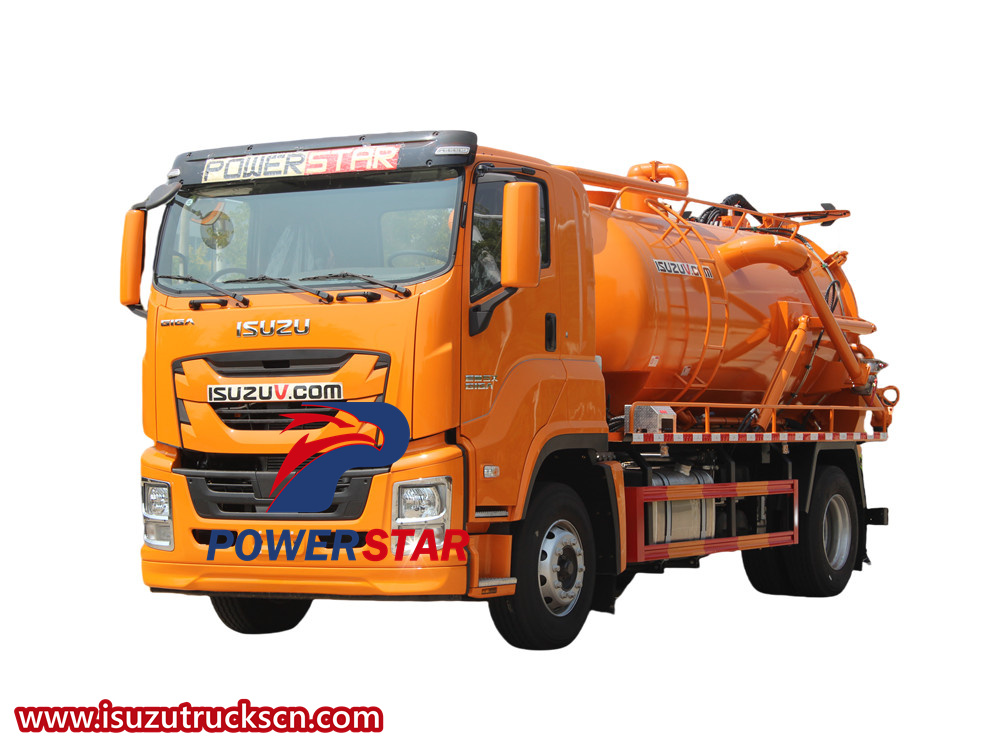 Isuzu combination jetting truck