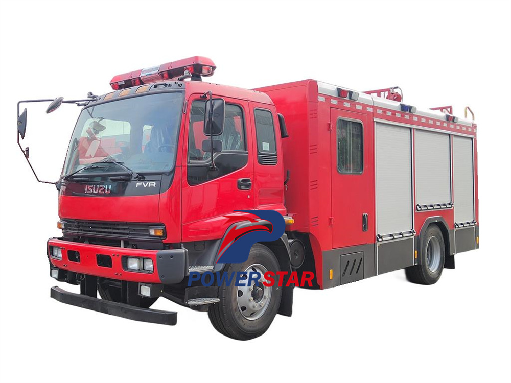 Isuzu FVR pumper tanker fire truck 