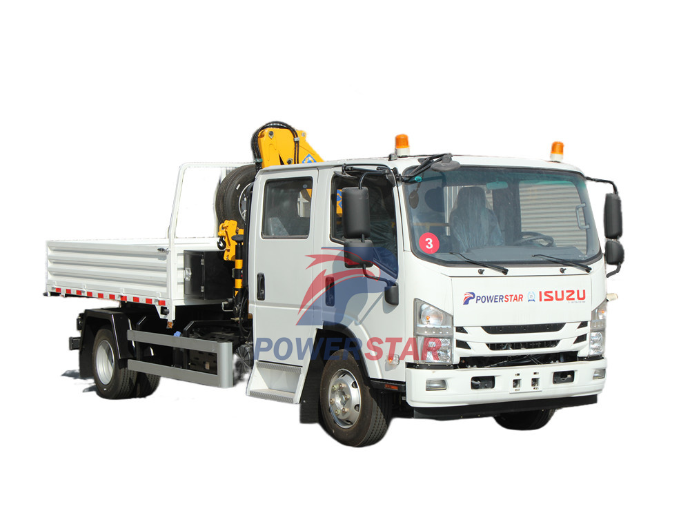 Isuzu 5 Ton articulated crane lorry truck