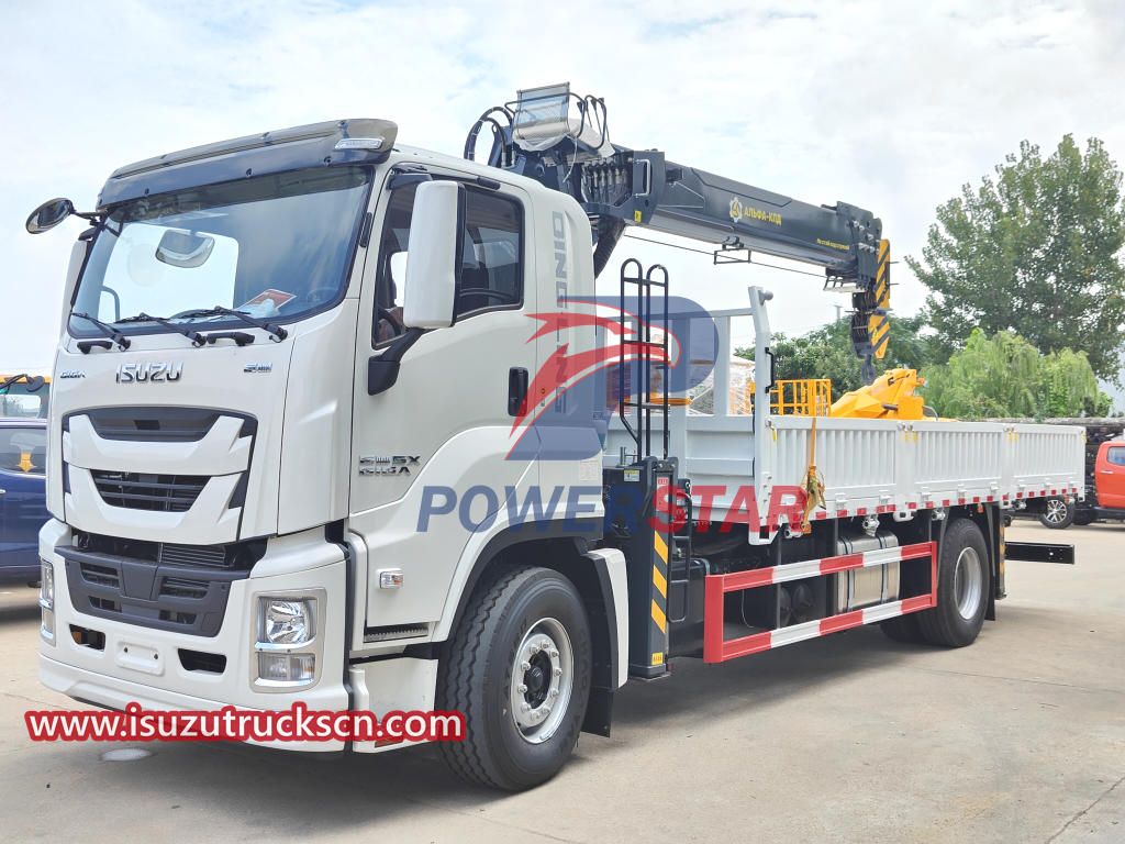  New ISUZU Stiff Boom Hydraulic 8 Ton 12 Ton 10 Ton Truck Mounted Crane