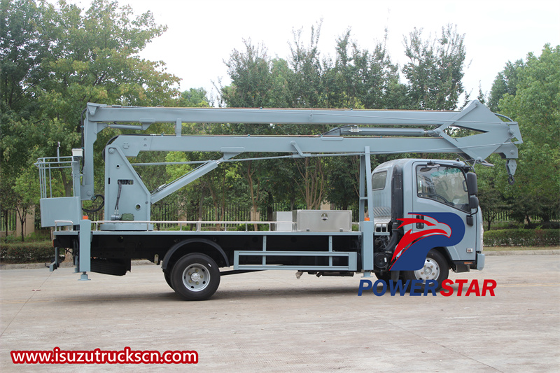 Isuzu KV100 knuckle boom aerial platform truck