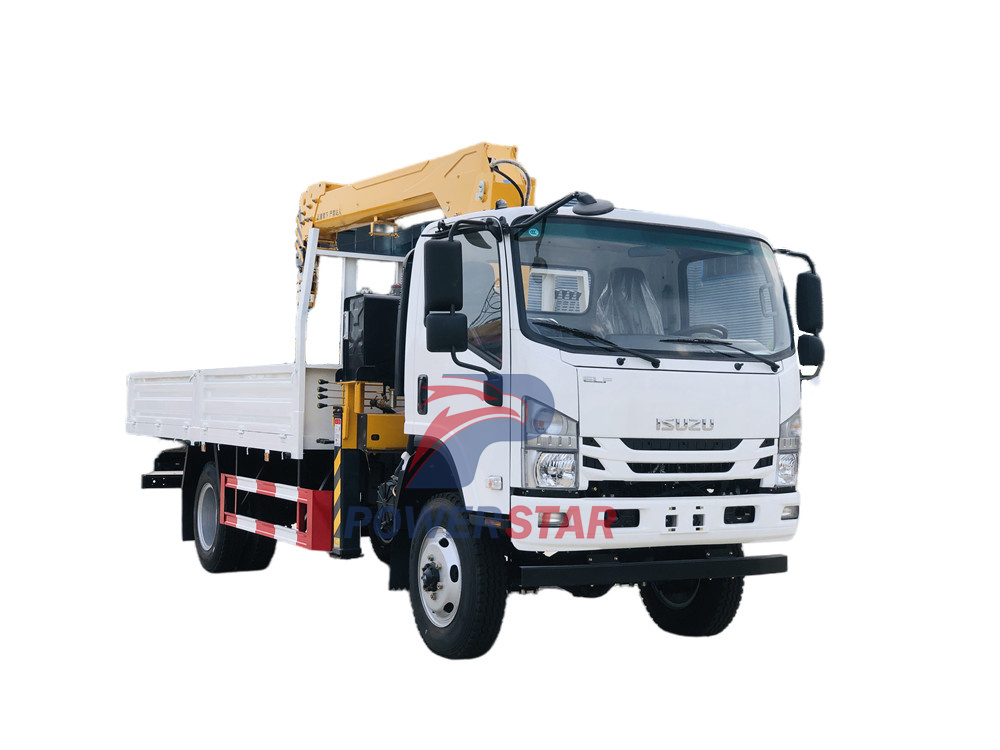 Isuzu NPR 4X4 Selfloader Truck with boom crane 