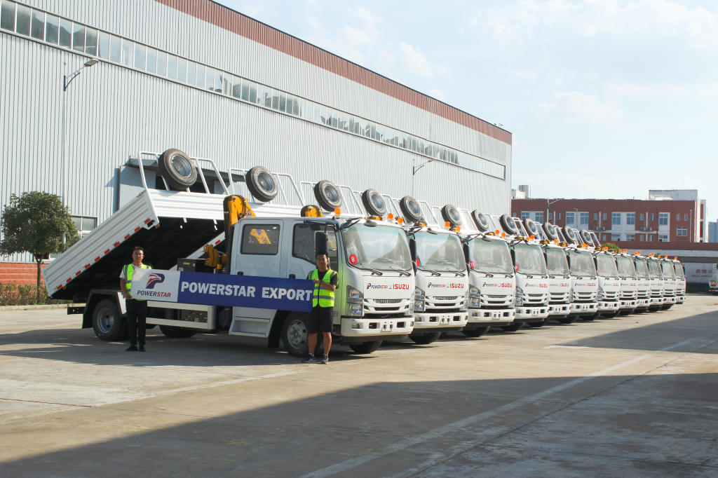 Brand New ISUZU NPR DUMP TRUCK-MOUNTED CRANE for sale