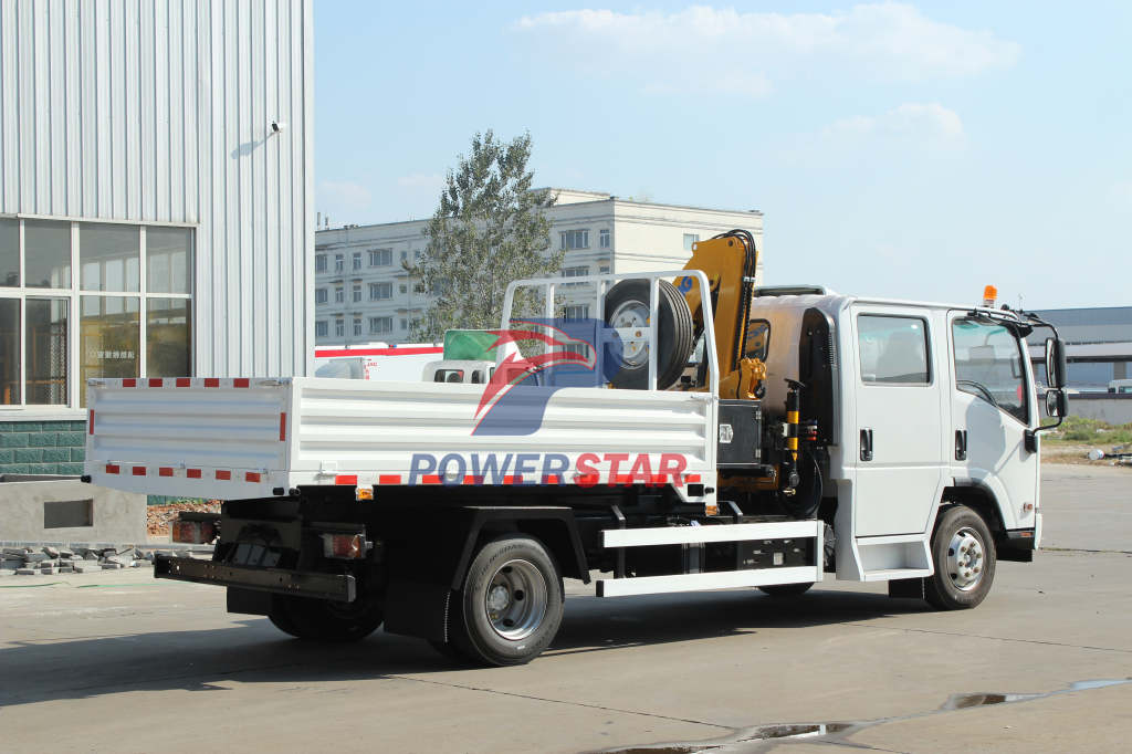 2ton Tipper Truck Mounted Cranes Mady by Isuzu trucks