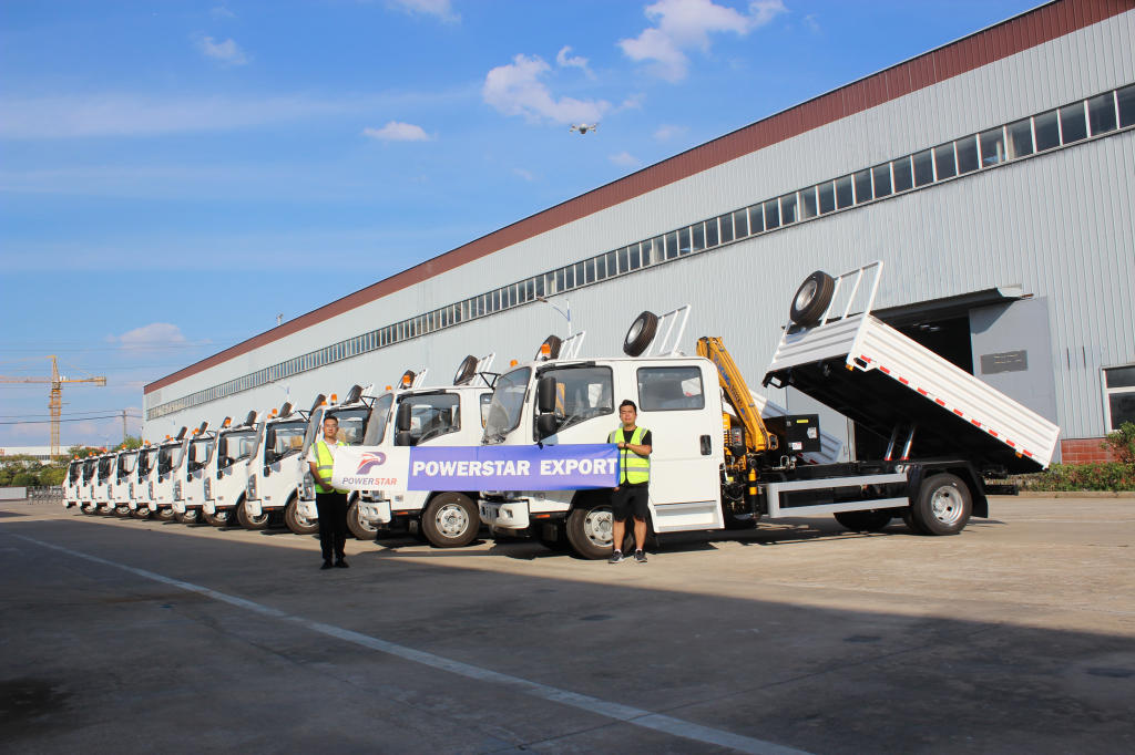 Brand New ISUZU NPR DUMP TRUCK-MOUNTED CRANE for sale