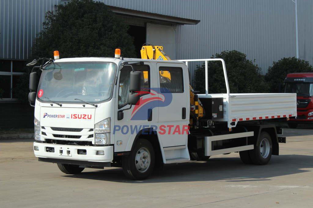 2ton Tipper Truck Mounted Cranes Mady by Isuzu trucks