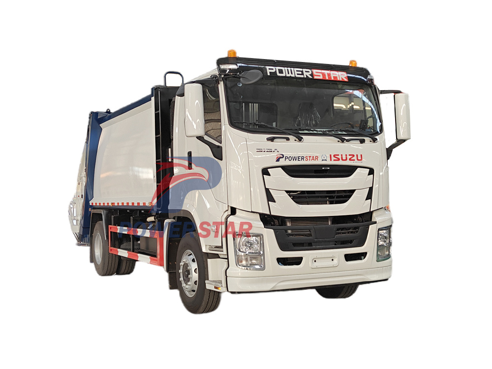 Isuzu FVR GIGA truck with compactors 