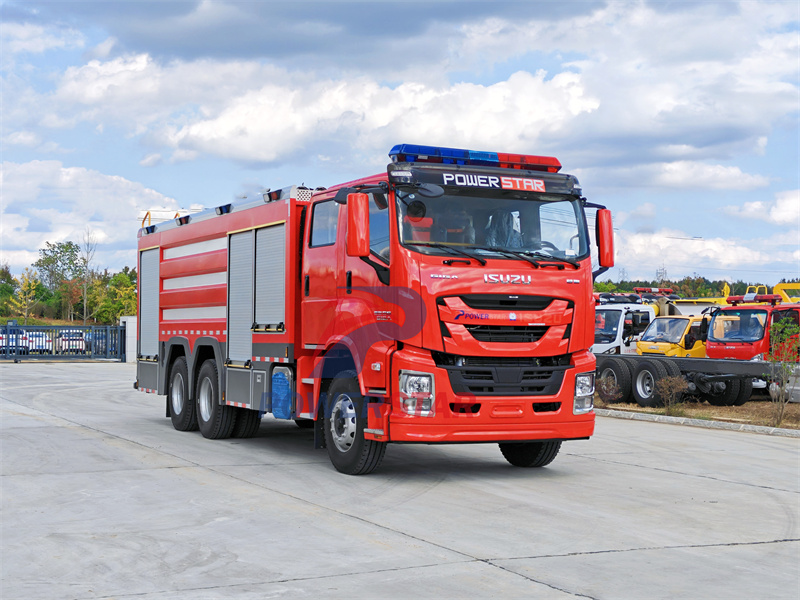 ISUZU GIGA dry powder nitrogen fire truck