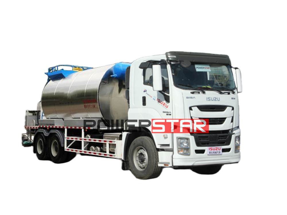 Isuzu GIGA 6x4 14000L bitumen distributor truck 