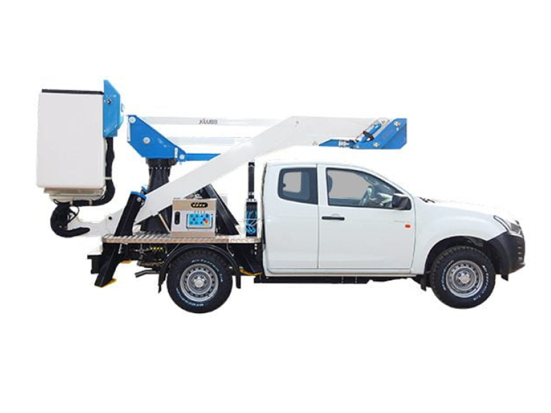 Isuzu 4x4 Pickup with aerial platform