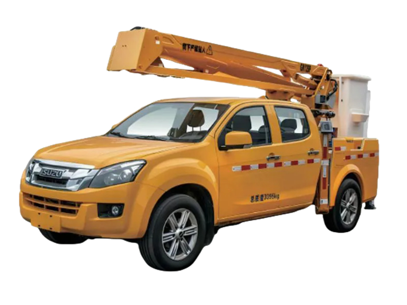 Isuzu 4x4 Pickup with aerial platform