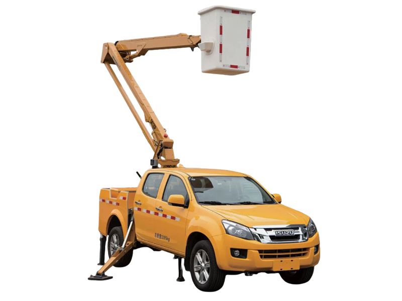 Isuzu 4x4 Pickup with aerial platform