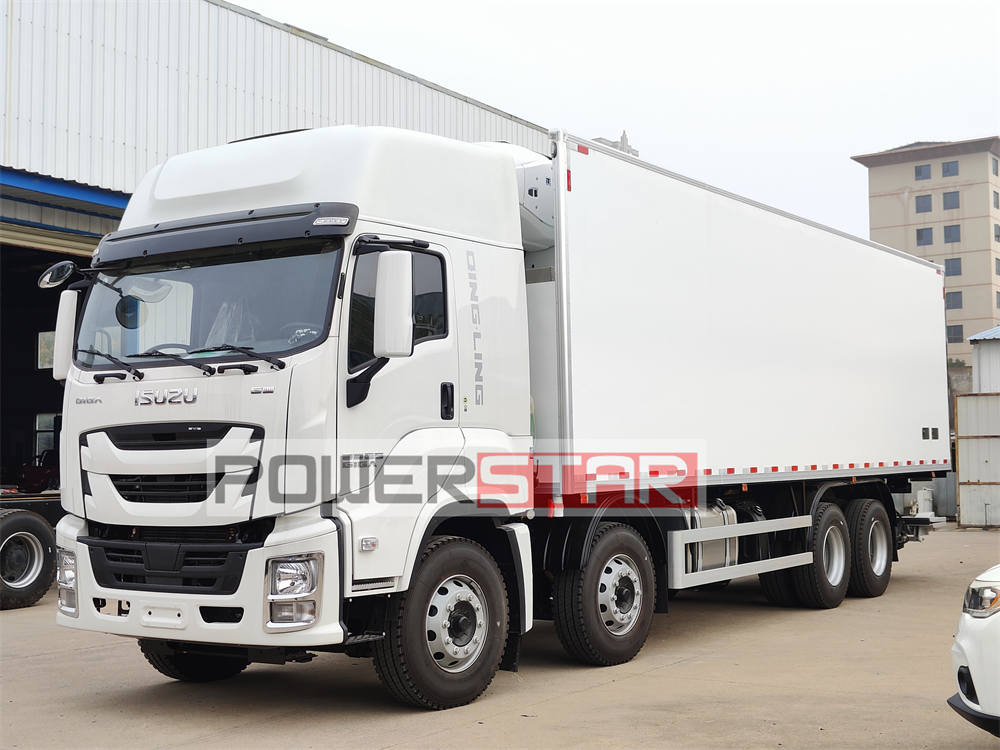 Isuzu Giga refrigerated box truck