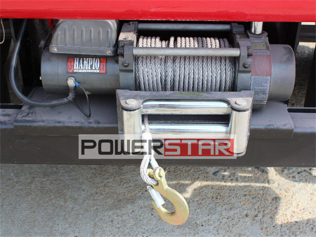 Isuzu pickup fire truck mounted with front towing winch, 1-4tons