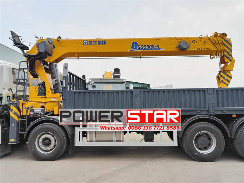 ISUZU GIGA truck mounted SQS500 boom crane