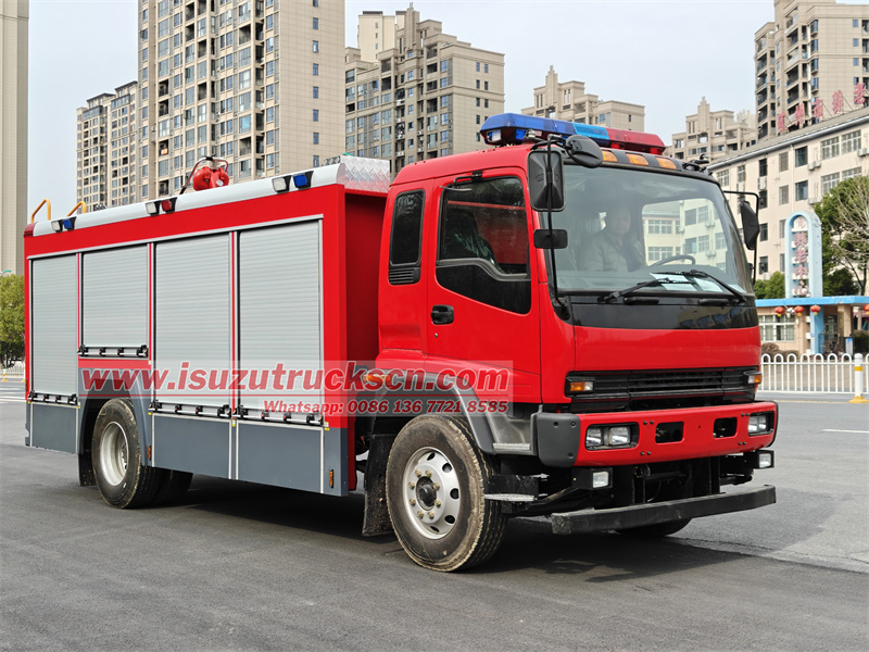Isuzu FVR 6cbm foam water fire truck