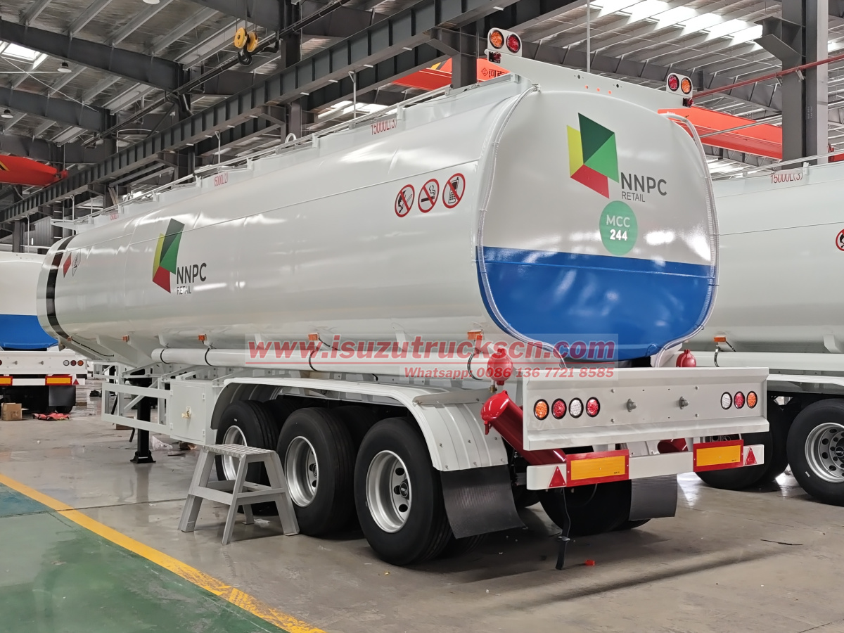 2025 new Nigeria NNPC 220 units Fuel oil tanker semi trailer
