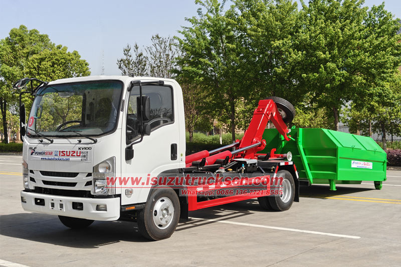 Isuzu hook loader truck