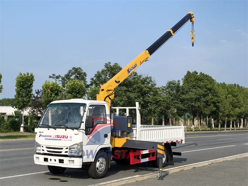 isuzu 100p crane truck