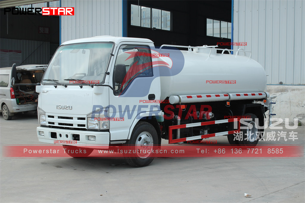 ISUZU mini 5000L Water Tanker Truck Manual export Philippines on promotion