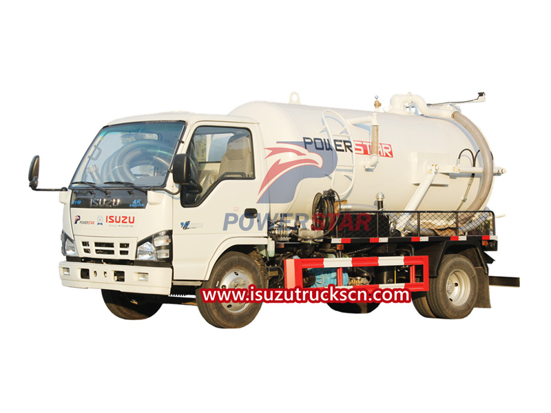 How to operate isuzu 600P vacuum suction truck