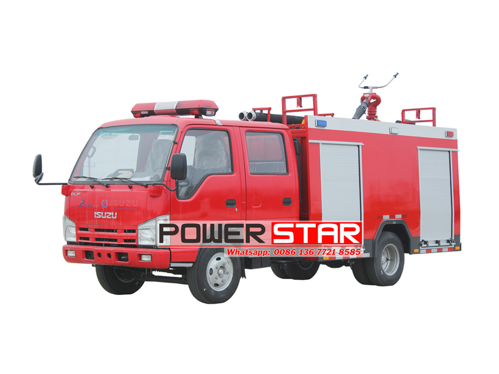 ISUZU 100P 3000L Water & Foam Fire Truck Manual