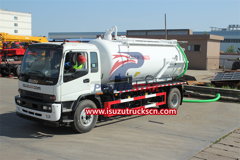 How does Isuzu vacuum truck work?