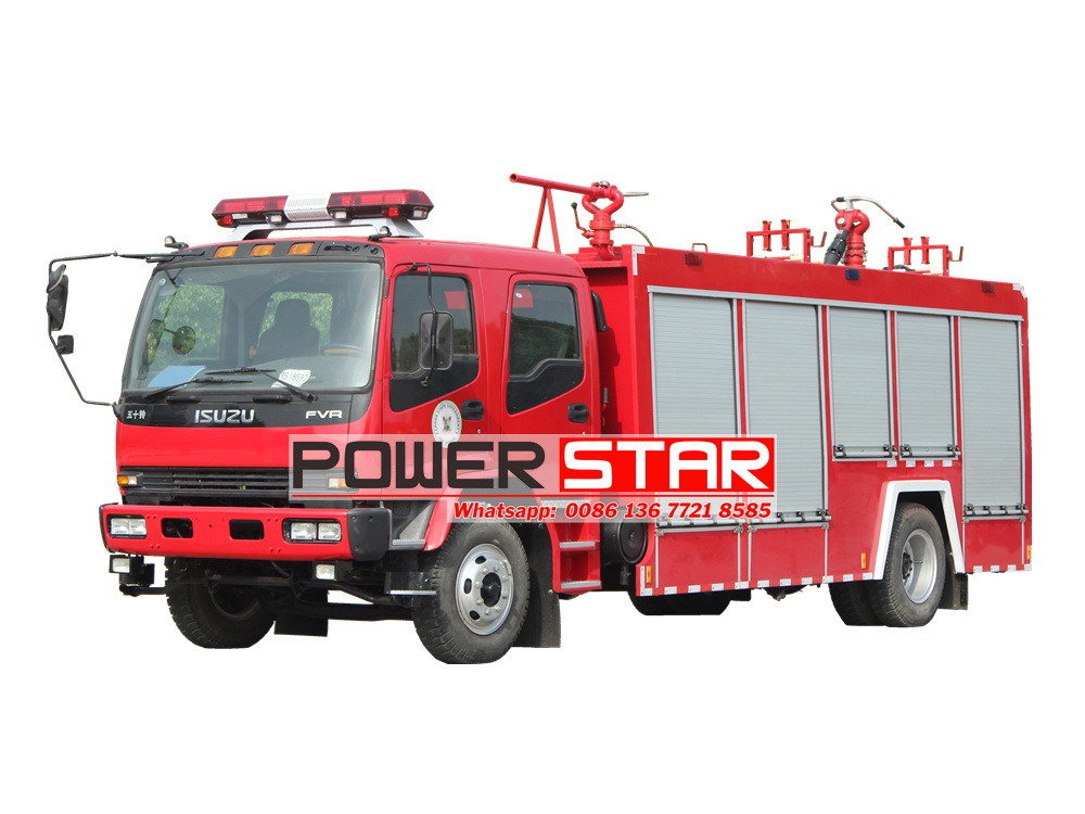 ISUZU FVR 5000 liters Water & Foam & Powder Fire Truck Manual