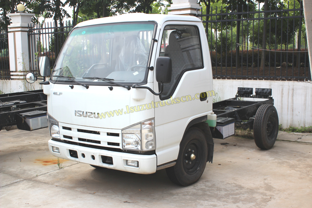 Custom made 3tons ISUZU new ELF fire truck chassis for export