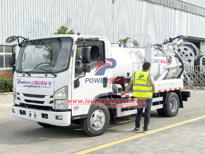 Isuzu new NPR combined sewer jetting truck Operation Manual