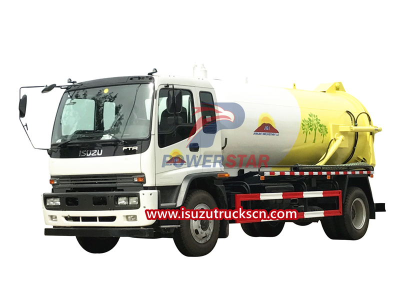 How to properly use Isuzu FTR vacuum suction truck