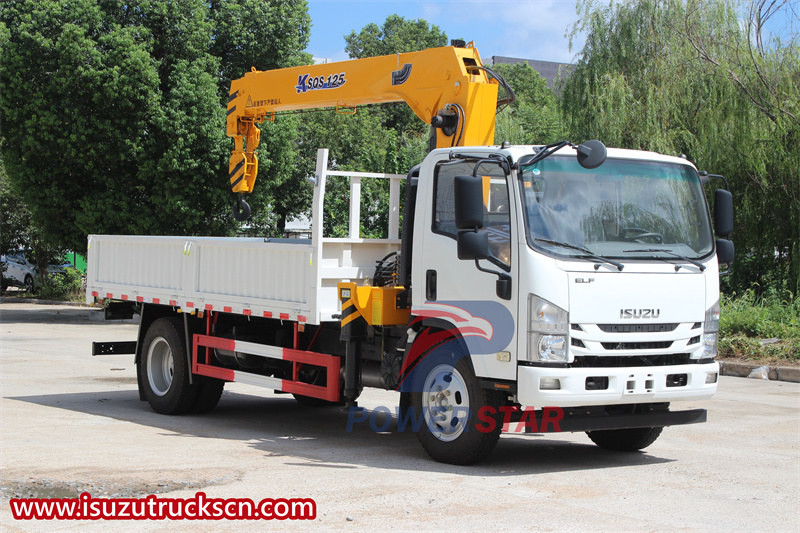 Isuzu NPR 5tons telescopic boom crane truck user manual