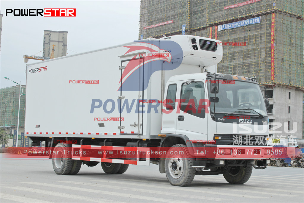 ISUZU FVR heavy type reefer cooling van truck operation manual export to Saudi Arabia