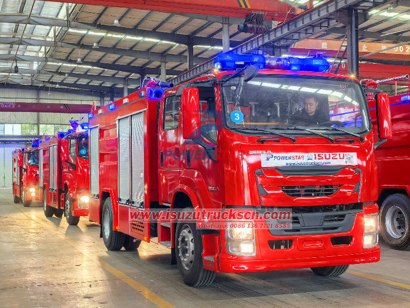 Isuzu GIGA 4X foam tanker fire truck operation manual