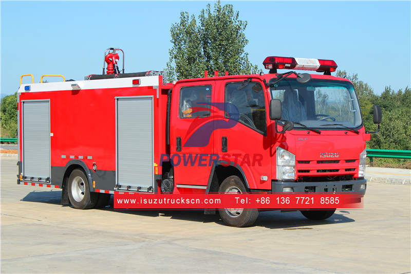 Some features of Isuzu fire truck in africa