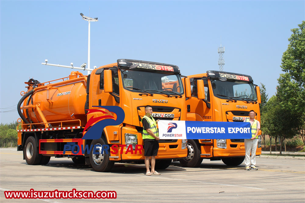 2 unit isuzu combination jetting trucks are exported to Philippine