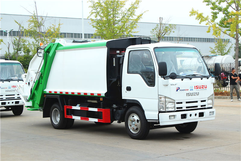 How to use hydraulic system for isuzu garbage compactor truck