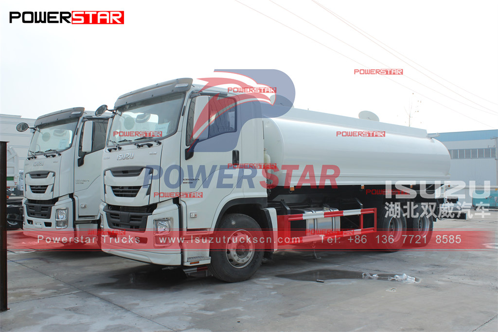 ISUZU GIGA 20cbm water bowser water sprinkler tanker trucks export Syria