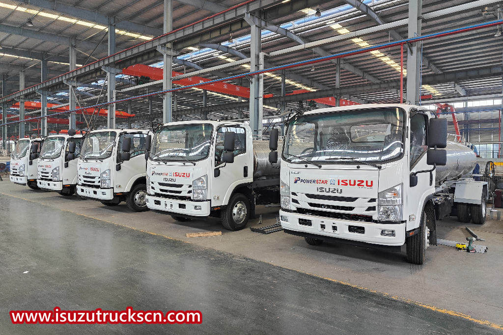 Isuzu NPR 6000L potable water bowser tank truck export Philippines